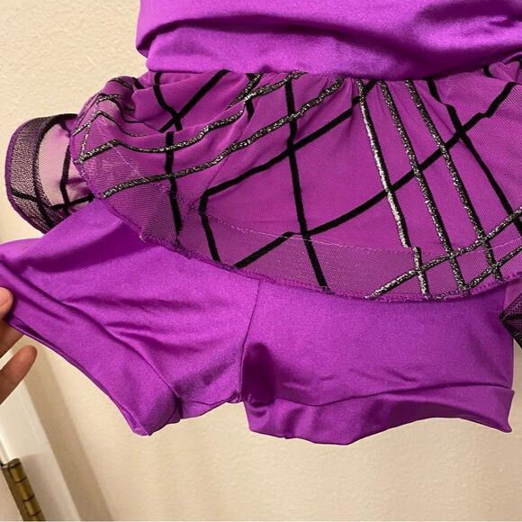 WEISSMAN Dance Costume ballet jazz purple Man Like That 10833 Child MC 10/12 - Picture 5 of 11
